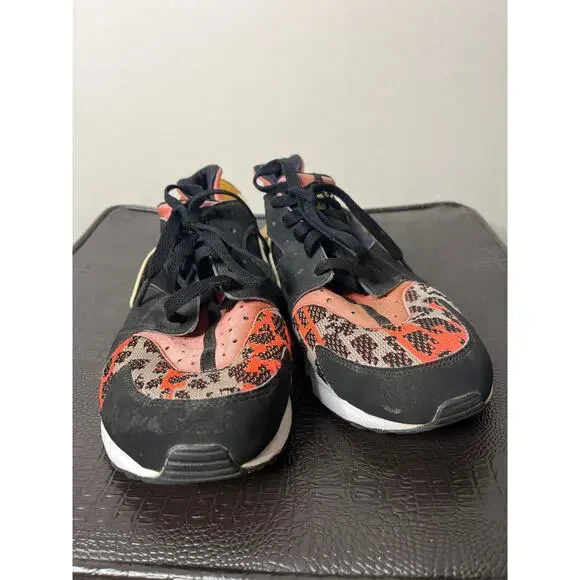 Nike Air Huarache Run PA Black/Light Bone-Hot Lava-White -705008 006 - Picture 3 of 7